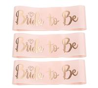 Bride To Be Sash Elegant Gold Lettering Polyester Delicate Texture Sturdy For Bridal Party