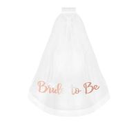 Tabanzhe Bridal Veil with Comb, Bridesmaid's Day Decoration Accessories, Elegant White Headpiece for Bachelorette Party, Bridal Shower and Engagement Party Hen Night (Rose Gold)