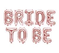 BRIDE TO BE XL Ballon Banner rosegold