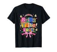 Bride Tribe 2026 Retro Groovy Party Graphic Women T-Shirt
