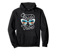 Bride Tribe Heart Sunglasses Beach Bachelorette Party Pullover Hoodie