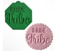 Bride Tribe Hen Party Fondant Stamp Debosser Cupcake Icing Cookie Decoration Cake (Medium - 8cm)