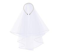 Bride Veil Bachelorette Party Elegant Short White