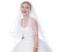 Bride Veil Bachelorette Party,White Sheer Elegant - Bride Veil Headband | for Wedding Engagement Bachelorette Party Masquerade Ball