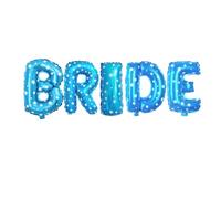 Bride Wedding Balloon Letter 16" inch Banner Kit Arch for Weddings, Marriage, Romantic Love Party Decorations (Blue)
