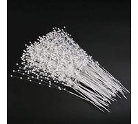Brides Bouquet,Pearl Sticks 50 Pack Pearl Sprays Corsage Creations Maids Pearl Stems Wedding Pearl Flower Spray for Wedding Home Party Decoration Art Craft 10 Inch
