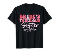 Bride's Fabulous Sister Groovy Sister Of The Bride T-Shirt