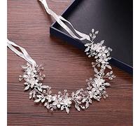 Bride's wedding hair accessories Bridal Flower Wedding Headband Gold Leaf Rhinestone Bride Headpiece Crystal Women Hairband Wedding Hair Accessories