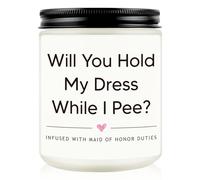 Bridesmaid Gift, Bridesmaid Gifts for Wedding Day, Will You be My Bridesmaid for Proposal Engagement Bachelorette Party, Maid of Honor Duties, Lavender Scented Candle