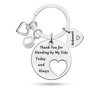Bridesmaid Gift from Bride Thank You Gift for Maid of Honor Proposal Gifts Appreciation Keyring Wedding Jewelry for Bridesmaids Bridal Party Bachelorette Party Presents for Besties Best Friends Sister