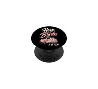 Bridesmaid Here For The Bride Funny Wedding Gift PopSockets Adhesive PopGrip
