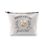 Bridesmaid Proposal Gift Maid of Honor Gift from The Bride Wedding Day Gift Bridesmaid Makeup Bag (Bridesmaid EU)