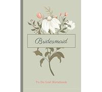 Bridesmaid To Do List Notebook: White Echinacea Flower Watercolor on Sage Green - Floral Art Theme / Checklist Planner / Event Planning Journal To ... from Bride / Cute Card AlternativeWhi