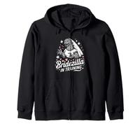 Bridezilla in Training Funny Bride to Be Wedding Humor Zip Hoodie