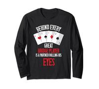 Bridge Card Game Bridge Card Game Player Partner Rolling Eye Long Sleeve T-Shirt
