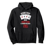 Bridge Card Game Bridge Card Game Player Partner Rolling Eye Pullover Hoodie