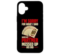 Bridge Card Game Player Case for iPhone 16 Plus