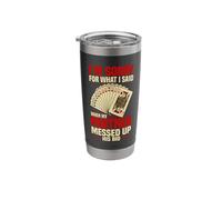 Bridge Card Game Player Stainless Steel Insulated Tumbler