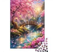 Bridge Flower Water 1000pcs Mini Puzzle For Adults Challenging