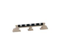 Bridge for banjo, maple, ebony+galalith saddle, for 5 string banjo, height: 5, 8"