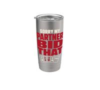 Bridge Game Bridge Player Duplicate Bridge Gift Stainless Steel Insulated Tumbler