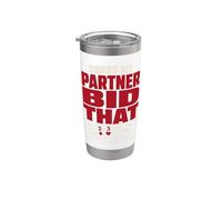 Bridge Game Bridge Player Duplicate Bridge Gift Stainless Steel Insulated Tumbler