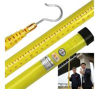 Bridge Height Measurement Tool Insulated Height Measuring Rod, Lightweight Measuring Stick Retractable, Non-Conductive Fiberglass Survey Pole(8 m(26.2 ft))