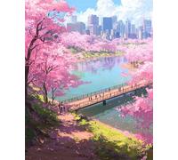 Bridge Jigsaw Puzzles for Adults 700 Pieces, Adult jigsaw Puzzle 700 pieces City Landscape, Challenging Brainteaser with Alphabet Backing, Eco-friendly Dust-Free, Home Wall Decor Gift