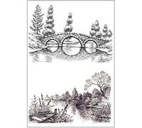 Bridge/Lakeside DIY Silicone Clear Stamp Cling Seal Scrapbook Embossing Album Decor Craft Wax Seal Stamp