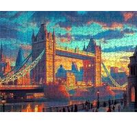 Bridge Landscape Puzzle - 3000 Piece Jigsaw Puzzles for Adults - The Back Features Printed Letter Guides - and The Pieces fit Together Snugly - Wooden Puzzles for Adults 48.0 X 31.9 Inch s7h-331