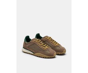 Bridge MKII Suede/Textile Trainers Brown