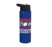 Bridge Mom Like A Mom Much More Finesse Bridge Player Stainless Steel Insulated Water Bottle