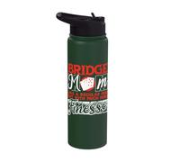 Bridge Mom Like A Mom Much More Finesse Bridge Player Stainless Steel Insulated Water Bottle