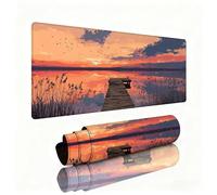 Bridge Mouse Pad Large 600x300x3mm Desk Mat Landscape Gaming Mouse Pad Table Protector Non-Slip Rubber Base for Stable Grip on Smooth Surfaces Wear-Resistant Mousepad for Computers, Laptop, PC W1-385