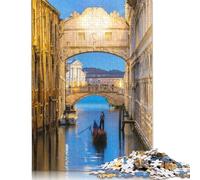 Bridge of Sighs Venice Puzzle Friendly Materials 100 Percent Recycled Cardboard Jigsaw Puzzle for Adult Children 1000pcs (38x26cm)