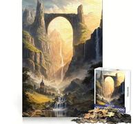 Bridge of The Ancients Jigsaw Puzzles for Teenagers 1000 Pieces Smart Exercise Quiet Enjoyment Seamless Lock Bday Surprise (50x75cm)
