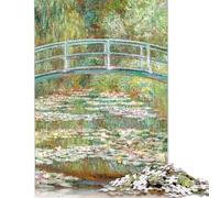 Bridge over A Pond Jigsaw Puzzles 1000 Pieces Jigsaw Creative Rectangular Large Family Puzzle Game Artwork for Adults 1000pcs (38x26cm)