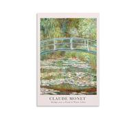 Bridge over The Lily Pond Poster by Claude Monet Posters Art Canvas Painting Decor Wall Print Photo Home Modern Decorative 08x12inch(20x30cm)