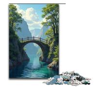 Bridge over The River 1000 Piece Jigsaw Puzzles for Adults Jigsaw for Gifts Best Gift Suitable for And Teenager 14 And Up 1000 PCS(75x50cm)