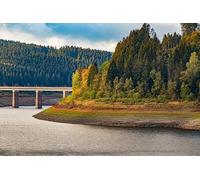 Bridge over the river-3000-Piece Puzzle - Fun 3D Puzzle for Adults, High-Definition Printable 14 years+