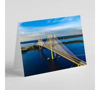 Bridge over the water birthday card