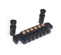 Bridge Parts Brass Saddle Flip Down Lower Bridge For LP Electric Guitar(Black)