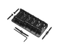 Bridge Parts Metal Five String Electric Bass Bridge And Tailpiece(Black)