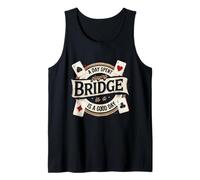 Bridge Player A Day Spend Playing Bridge Tank Top
