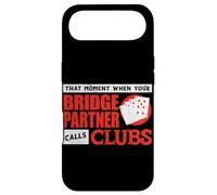 Bridge Player Bridge Card Game Player Partner Calls Clubs Case for iPhone Air