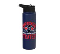 Bridge Player Card Game The Ultimate Game of Strategy Stainless Steel Insulated Water Bottle