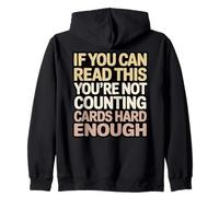 Bridge Player Counting Cards Contract Bridge Zip Hoodie