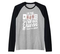 Bridge Player | Funny Card Game Night Design Raglan Baseball Tee