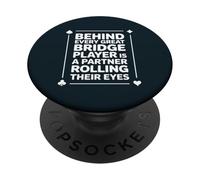 Bridge Player Partner Contract Bridge PopSockets Adhesive PopGrip