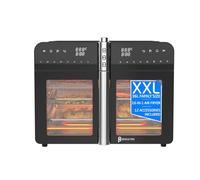 Bridge Pro 36 Litre Air Fryer Oven with French Doors and Accessories - XXL Air Fryer Dual Zone, Family Sized, Double Door, 16 in 1 Table Top Oven, Extra Large for Family, Fast and Healthy Cooking